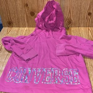 🌻3/$18 Converse crop hoodie girls